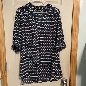 Chevron patterned Tunic